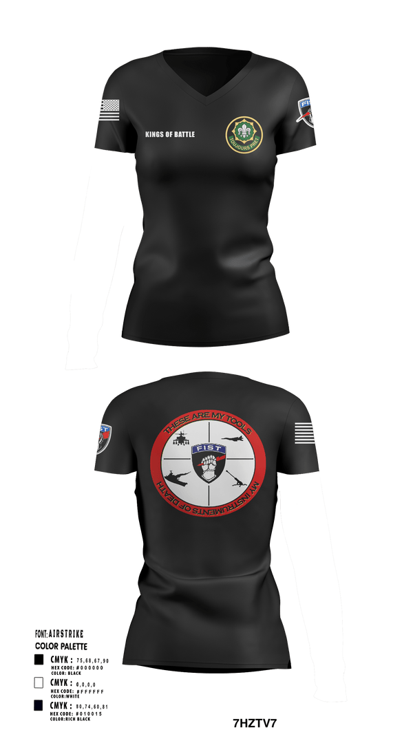 Women's Short Sleeve Vneck Shirt, FAS 2CR, Army, Teamtime, Team time, sublimation, custom sports apparel, team uniforms, spirit wear, spiritwear, sports uniforms, custom shirts, team store, custom team store, fundraiser sports, apparel fundraiser