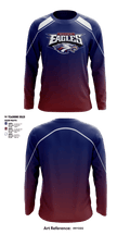 Milford Eagles Pop Warner Football and Cheer 85500081 Long Sleeve Performance Shirt - 1