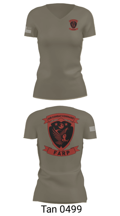 FARP 36719357 Women's Short Sleeve V-neck Shirt - 68