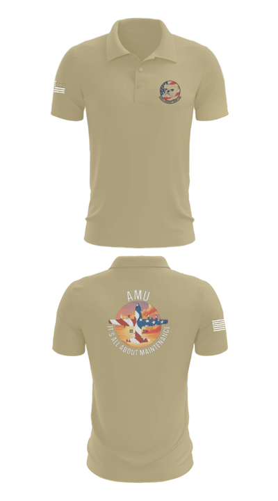 910th AMU 89979521 Short Sleeve Performance Polo - 87