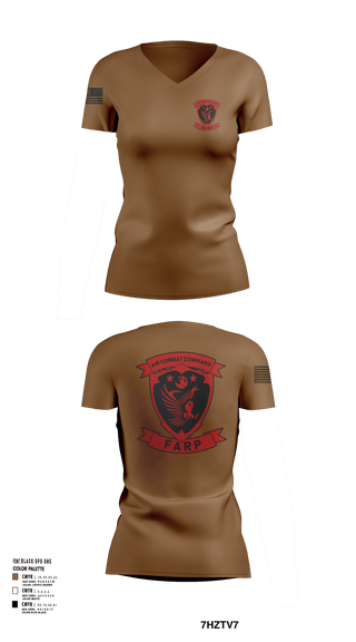 Women's Short Sleeve Vneck Shirt, FARP, Air Force, Teamtime, Team time, sublimation, custom sports apparel, team uniforms, spirit wear, spiritwear, sports uniforms, custom shirts, team store, custom team store, fundraiser sports, apparel fundraiser
