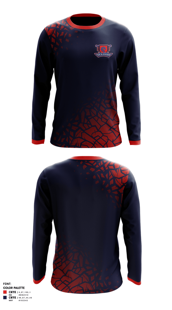 Long Sleeve Performance Shirt, Niles Middle School Soccer, Men's Soccer, Teamtime, Team time, sublimation, custom sports apparel, team uniforms, spirit wear, spiritwear, sports uniforms, custom shirts, team store, custom team store, fundraiser sports, apparel fundraiser