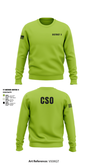 Crew Neck Sweatshirt, District 5 CSO, Police, Teamtime, Team time, sublimation, custom sports apparel, team uniforms, spirit wear, spiritwear, sports uniforms, custom shirts, team store, custom team store, fundraiser sports, apparel fundraiser