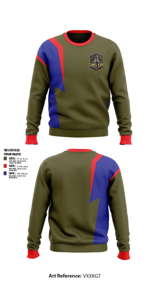 Crew Neck Sweatshirt, Camel kids, Wrestling, Teamtime, Team time, sublimation, custom sports apparel, team uniforms, spirit wear, spiritwear, sports uniforms, custom shirts, team store, custom team store, fundraiser sports, apparel fundraiser