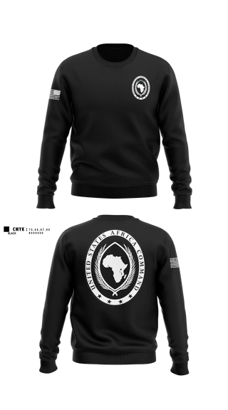 Crew Neck Sweatshirt, USAFRICOM, Army, Teamtime, Team time, sublimation, custom sports apparel, team uniforms, spirit wear, spiritwear, sports uniforms, custom shirts, team store, custom team store, fundraiser sports, apparel fundraiser
