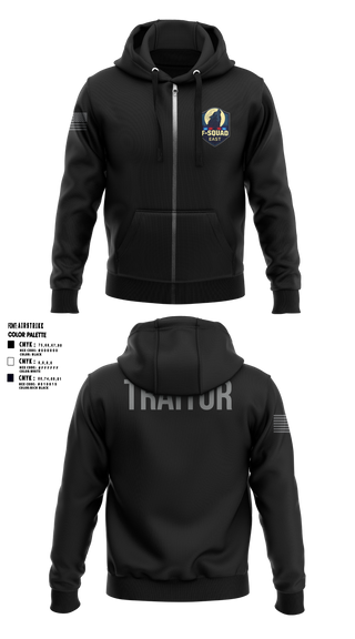 Zip Hoodie, F- Squad East, Police, Teamtime, Team time, sublimation, custom sports apparel, team uniforms, spirit wear, spiritwear, sports uniforms, custom shirts, team store, custom team store, fundraiser sports, apparel fundraiser