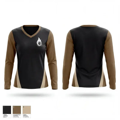 Carolina Fear 16718360 Women's Long Sleeve V-neck Shirt - 1