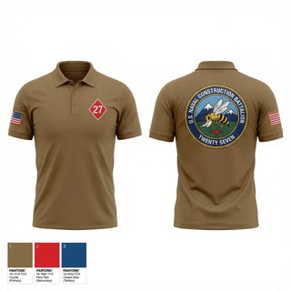 Short Sleeve Performance Polo, NCB 27, Marines, Teamtime, Team time, sublimation, custom sports apparel, team uniforms, spirit wear, spiritwear, sports uniforms, custom shirts, team store, custom team store, fundraiser sports, apparel fundraiser