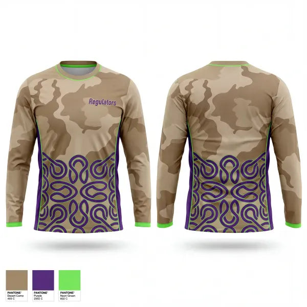 Long Sleeve Performance Shirt, Regulators, Baseball, Teamtime, Team time, sublimation, custom sports apparel, team uniforms, spirit wear, spiritwear, sports uniforms, custom shirts, team store, custom team store, fundraiser sports, apparel fundraiser