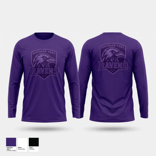 Long Sleeve Performance Shirt, Hindman Park Ravens, Men's Basketball, Teamtime, Team time, sublimation, custom sports apparel, team uniforms, spirit wear, spiritwear, sports uniforms, custom shirts, team store, custom team store, fundraiser sports, apparel fundraiser