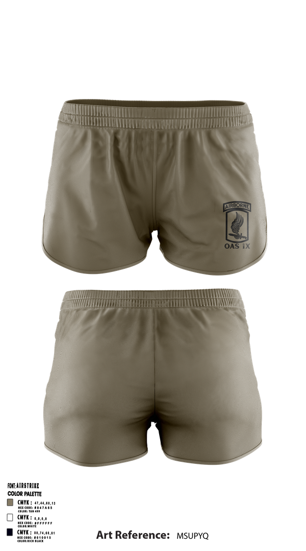 Ranger Panties, 173RD SECFOR OAS IX, Army, Teamtime, Team time, sublimation, custom sports apparel, team uniforms, spirit wear, spiritwear, sports uniforms, custom shirts, team store, custom team store, fundraiser sports, apparel fundraiser