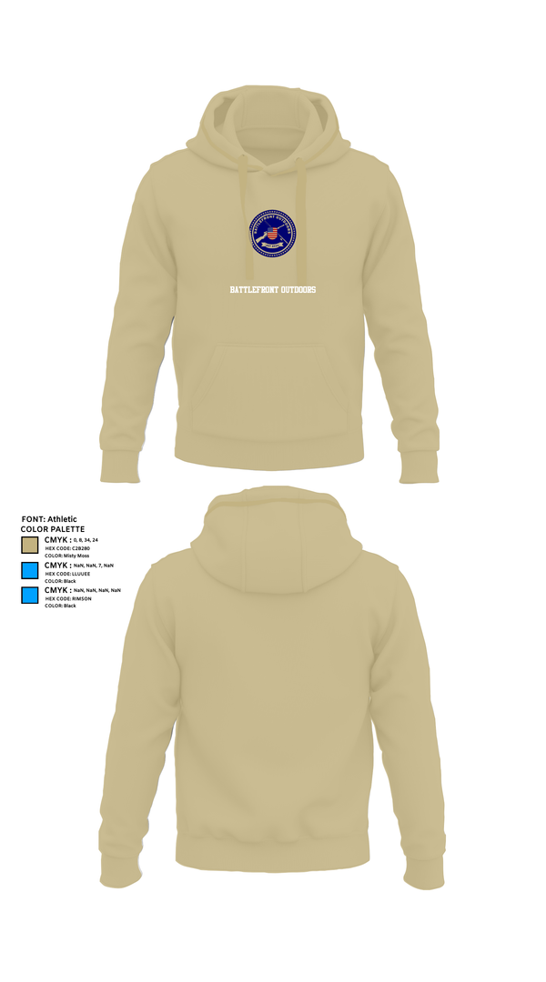 Hoodie, Battlefront Outdoors, , Teamtime, Team time, sublimation, custom sports apparel, team uniforms, spirit wear, spiritwear, sports uniforms, custom shirts, team store, custom team store, fundraiser sports, apparel fundraiser