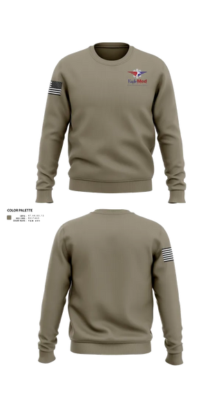Crew Neck Sweatshirt, EAGLEMED, , Teamtime, Team time, sublimation, custom sports apparel, team uniforms, spirit wear, spiritwear, sports uniforms, custom shirts, team store, custom team store, fundraiser sports, apparel fundraiser