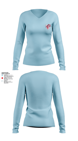 Womens Long Sleeve Vneck Shirt, Mark Morris Soccer, Men's Soccer, Teamtime, Team time, sublimation, custom sports apparel, team uniforms, spirit wear, spiritwear, sports uniforms, custom shirts, team store, custom team store, fundraiser sports, apparel fundraiser