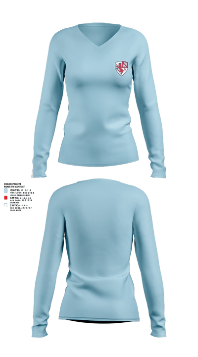 Mark Morris Soccer 10512351 Women's Long Sleeve V-neck Shirt - 3