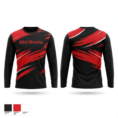 Mini Bruins Long Sleeve Performance Shirt 1