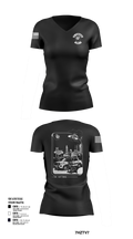 Columbus Division of Police- 8C Company 60108409 Women's Short Sleeve V-neck Shirt - 101