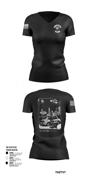 Womens Short Sleeve Vneck Shirt, Columbus Division of Police- 8C Company, , Teamtime, Team time, sublimation, custom sports apparel, team uniforms, spirit wear, spiritwear, sports uniforms, custom shirts, team store, custom team store, fundraiser sports, apparel fundraiser