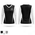 Zano Salons 27180162 Women's Long Sleeve V-neck Shirt - 3