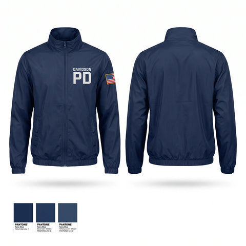 Windbreaker, Davidson PD, Police, Teamtime, Team time, sublimation, custom sports apparel, team uniforms, spirit wear, spiritwear, sports uniforms, custom shirts, team store, custom team store, fundraiser sports, apparel fundraiser