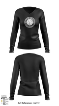 Fulton Hornets Volleyball 2109718 Women's Long Sleeve V-neck Shirt - 2