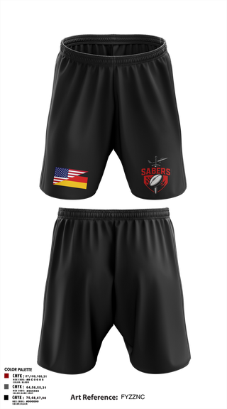 Athletic Shorts With Pockets, Saber Rugby, Rugby, Teamtime, Team time, sublimation, custom sports apparel, team uniforms, spirit wear, spiritwear, sports uniforms, custom shirts, team store, custom team store, fundraiser sports, apparel fundraiser