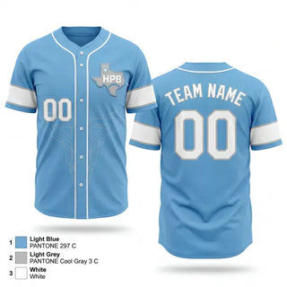 Full Button Baseball Jersey, High Plains Baseball, Baseball, Teamtime, Team time, sublimation, custom sports apparel, team uniforms, spirit wear, spiritwear, sports uniforms, custom shirts, team store, custom team store, fundraiser sports, apparel fundraiser