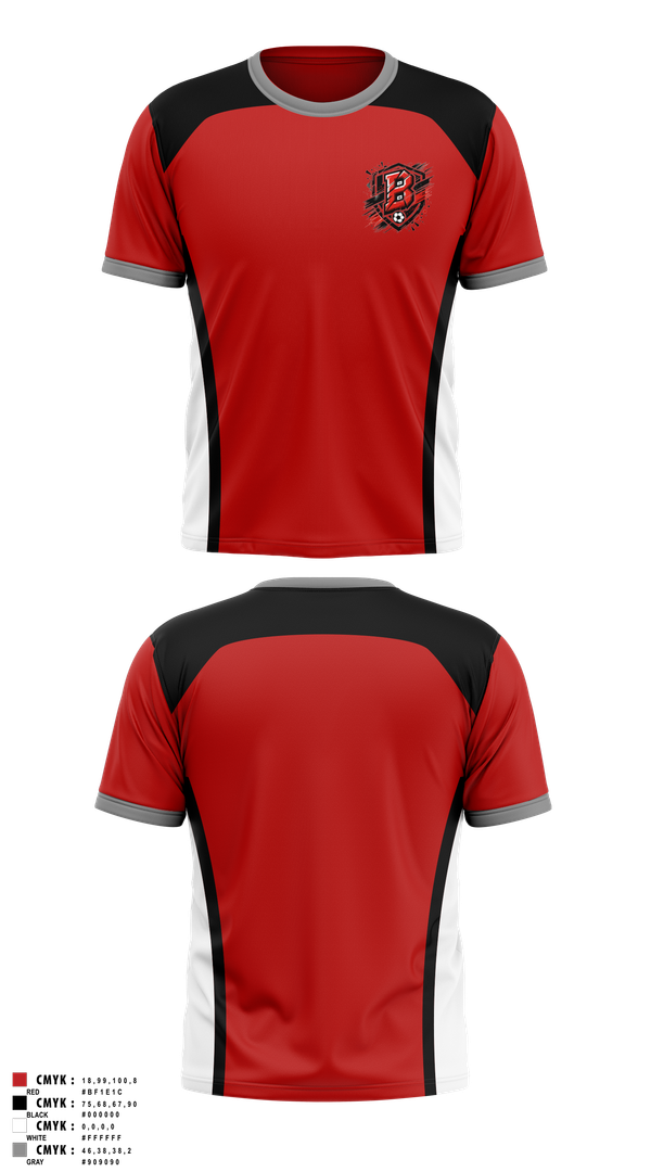 Short Sleeve Performance Shirt, Bremen Soccer, Men's Soccer, Teamtime, Team time, sublimation, custom sports apparel, team uniforms, spirit wear, spiritwear, sports uniforms, custom shirts, team store, custom team store, fundraiser sports, apparel fundraiser