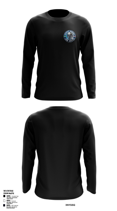 Scott Audas Jiu Jitsu 77892365 Long Sleeve Rash Guard Shirt - 1
