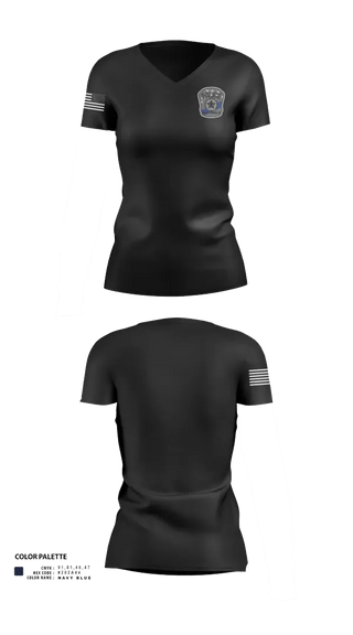 Womens Short Sleeve Vneck Shirt, Bartlesville Police Department, Police, Teamtime, Team time, sublimation, custom sports apparel, team uniforms, spirit wear, spiritwear, sports uniforms, custom shirts, team store, custom team store, fundraiser sports, apparel fundraiser