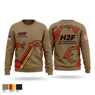 Crew Neck Sweatshirt, H2F, 2nd Mobile Brigade, 25th Infantry Division, Army, Teamtime, Team time, sublimation, custom sports apparel, team uniforms, spirit wear, spiritwear, sports uniforms, custom shirts, team store, custom team store, fundraiser sports, apparel fundraiser