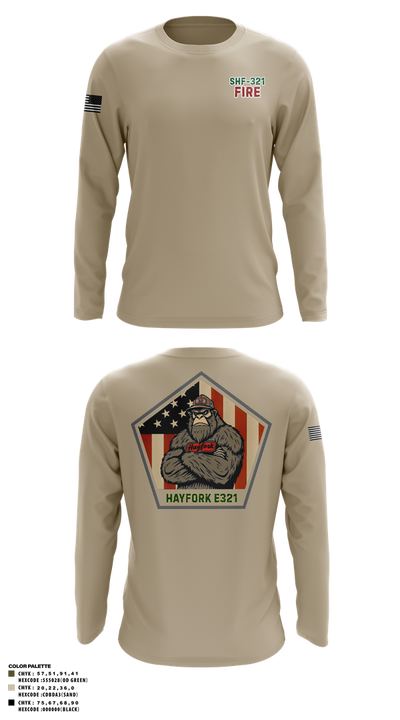 Hayfork Engine 321 44887937 Long Sleeve Performance Shirt 18