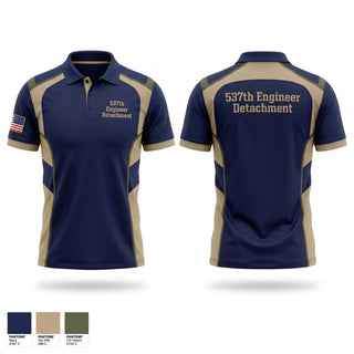 Short Sleeve Performance Polo, 537th Engineer Detachment, Army, Teamtime, Team time, sublimation, custom sports apparel, team uniforms, spirit wear, spiritwear, sports uniforms, custom shirts, team store, custom team store, fundraiser sports, apparel fundraiser