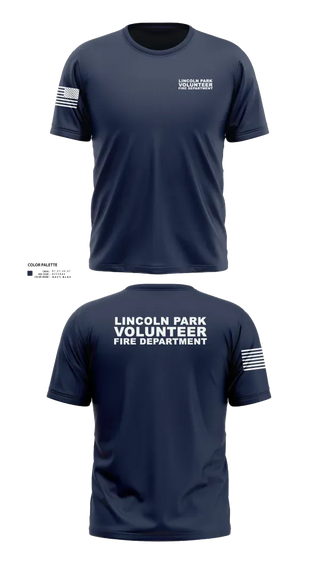 Old School Cotton Feel Shirt, Lincoln Park VFD, Fire Department, Teamtime, Team time, sublimation, custom sports apparel, team uniforms, spirit wear, spiritwear, sports uniforms, custom shirts, team store, custom team store, fundraiser sports, apparel fundraiser