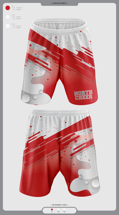 North Attleborough High School Cheer 88392583 Athletic Shorts With Pockets - 2
