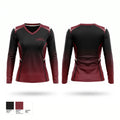 Lowell black Women's Long Sleeve V-neck Shirt - 1