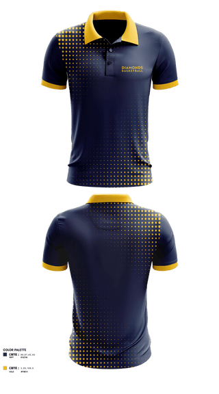 Short Sleeve Performance Polo, DIAMONDS, Women's Basketball, Teamtime, Team time, sublimation, custom sports apparel, team uniforms, spirit wear, spiritwear, sports uniforms, custom shirts, team store, custom team store, fundraiser sports, apparel fundraiser