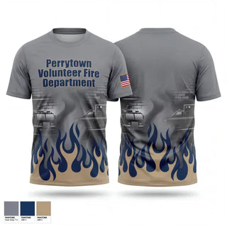 Short Sleeve Performance Shirt, Perrytown Volunteer Fire Department, Fire Department, Teamtime, Team time, sublimation, custom sports apparel, team uniforms, spirit wear, spiritwear, sports uniforms, custom shirts, team store, custom team store, fundraiser sports, apparel fundraiser