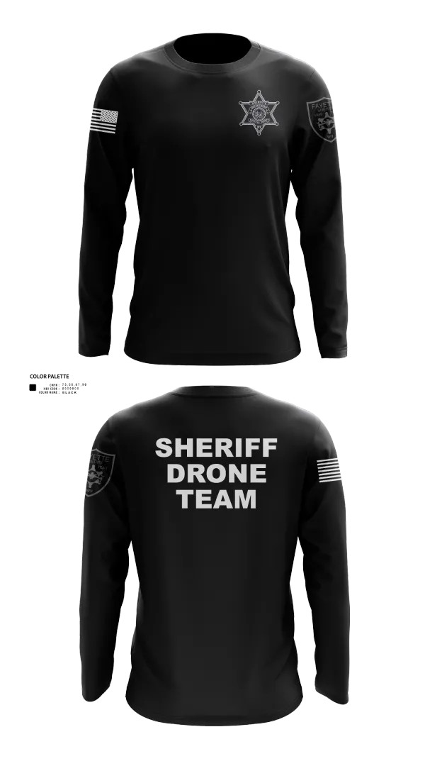 Long Sleeve Performance Shirt, Fayette County Sheriff WV, Police, Teamtime, Team time, sublimation, custom sports apparel, team uniforms, spirit wear, spiritwear, sports uniforms, custom shirts, team store, custom team store, fundraiser sports, apparel fundraiser