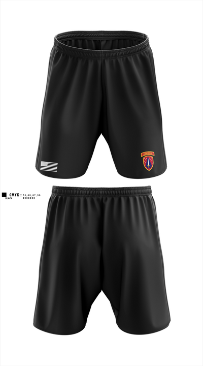 6/54th Security Force Assistance Brigade Athletic Shorts With Pockets - 1