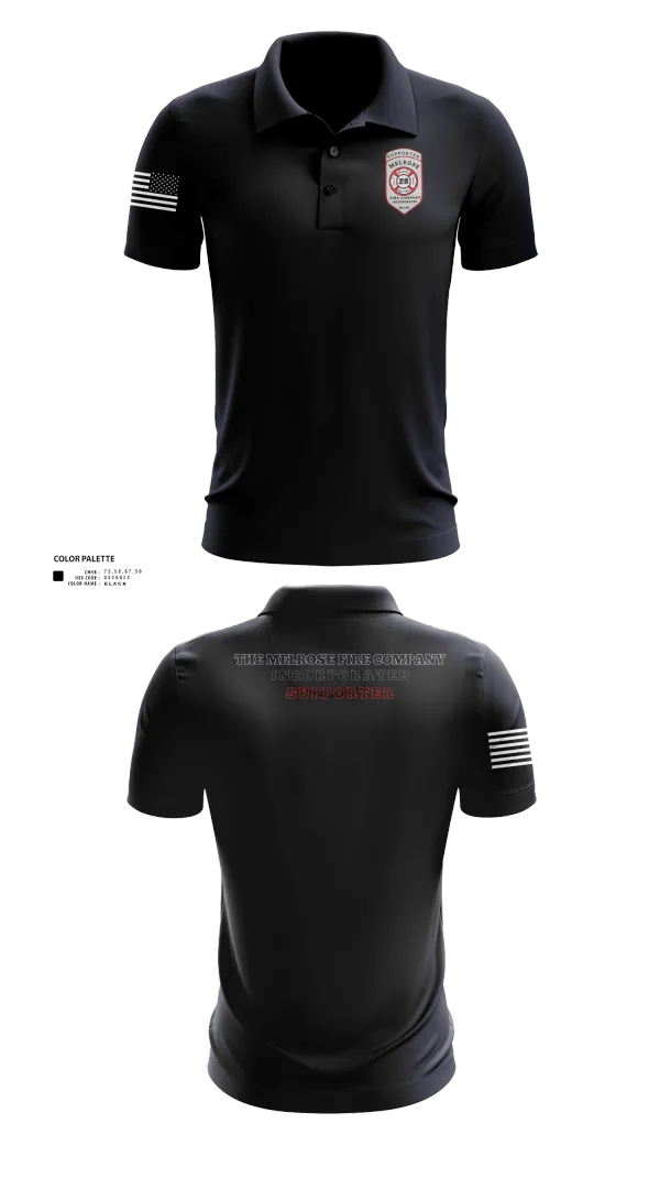 Short Sleeve Performance Polo, The Melrose Fire Company Incorporated, , Teamtime, Team time, sublimation, custom sports apparel, team uniforms, spirit wear, spiritwear, sports uniforms, custom shirts, team store, custom team store, fundraiser sports, apparel fundraiser