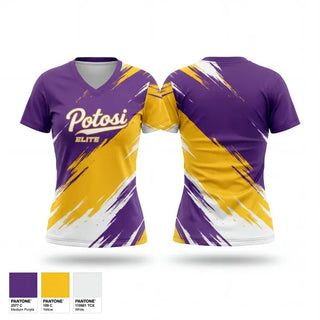 Womens Short Sleeve Vneck Shirt, Potosi Elite, Softball, Teamtime, Team time, sublimation, custom sports apparel, team uniforms, spirit wear, spiritwear, sports uniforms, custom shirts, team store, custom team store, fundraiser sports, apparel fundraiser