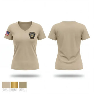 Womens Short Sleeve Vneck Shirt, Sheriff department, Police, Teamtime, Team time, sublimation, custom sports apparel, team uniforms, spirit wear, spiritwear, sports uniforms, custom shirts, team store, custom team store, fundraiser sports, apparel fundraiser