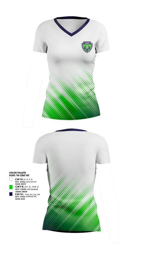 Womens Short Sleeve Vneck Shirt, North Fc, Women's Soccer, Teamtime, Team time, sublimation, custom sports apparel, team uniforms, spirit wear, spiritwear, sports uniforms, custom shirts, team store, custom team store, fundraiser sports, apparel fundraiser