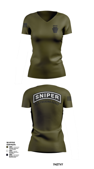 Womens Short Sleeve Vneck Shirt, , National Guard, Teamtime, Team time, sublimation, custom sports apparel, team uniforms, spirit wear, spiritwear, sports uniforms, custom shirts, team store, custom team store, fundraiser sports, apparel fundraiser