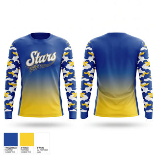 Long Sleeve Performance Shirt, Butler Stars, Softball, Teamtime, Team time, sublimation, custom sports apparel, team uniforms, spirit wear, spiritwear, sports uniforms, custom shirts, team store, custom team store, fundraiser sports, apparel fundraiser
