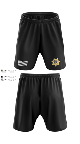 Athletic Shorts With Pockets, Huntingdon County Sheriff’s Office, Police, Teamtime, Team time, sublimation, custom sports apparel, team uniforms, spirit wear, spiritwear, sports uniforms, custom shirts, team store, custom team store, fundraiser sports, apparel fundraiser