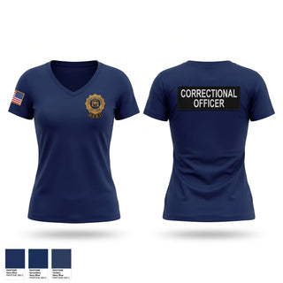 Womens Short Sleeve Vneck Shirt, NYSDOCCS, Police, Teamtime, Team time, sublimation, custom sports apparel, team uniforms, spirit wear, spiritwear, sports uniforms, custom shirts, team store, custom team store, fundraiser sports, apparel fundraiser