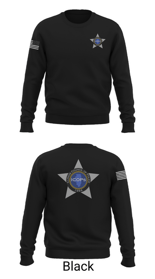 Crew Neck Sweatshirt, Illinois Council of Police, Police, Teamtime, Team time, sublimation, custom sports apparel, team uniforms, spirit wear, spiritwear, sports uniforms, custom shirts, team store, custom team store, fundraiser sports, apparel fundraiser