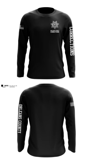 Long Sleeve Performance Shirt, Orleans County Corrections, Police, Teamtime, Team time, sublimation, custom sports apparel, team uniforms, spirit wear, spiritwear, sports uniforms, custom shirts, team store, custom team store, fundraiser sports, apparel fundraiser